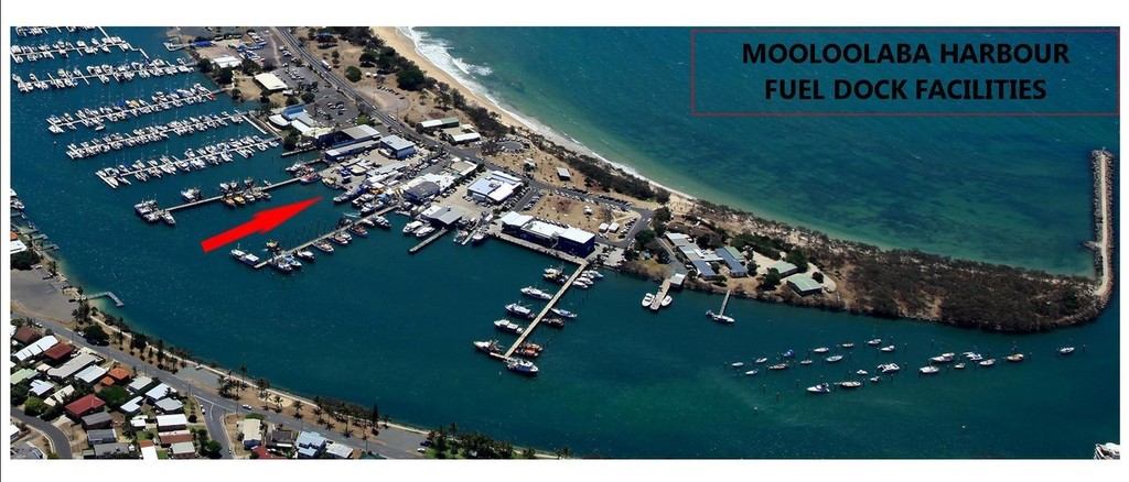 Mooloolaba Harbour re-fuelling dock map for new location © Tracey Johnstone